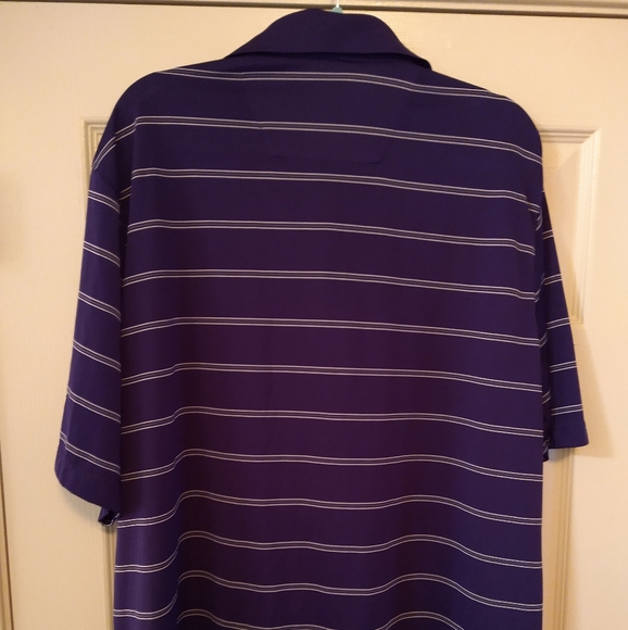 Antigua TCU Striped Short Sleeve Polo Shirt Men's sz XXL - Picture 3 of 5